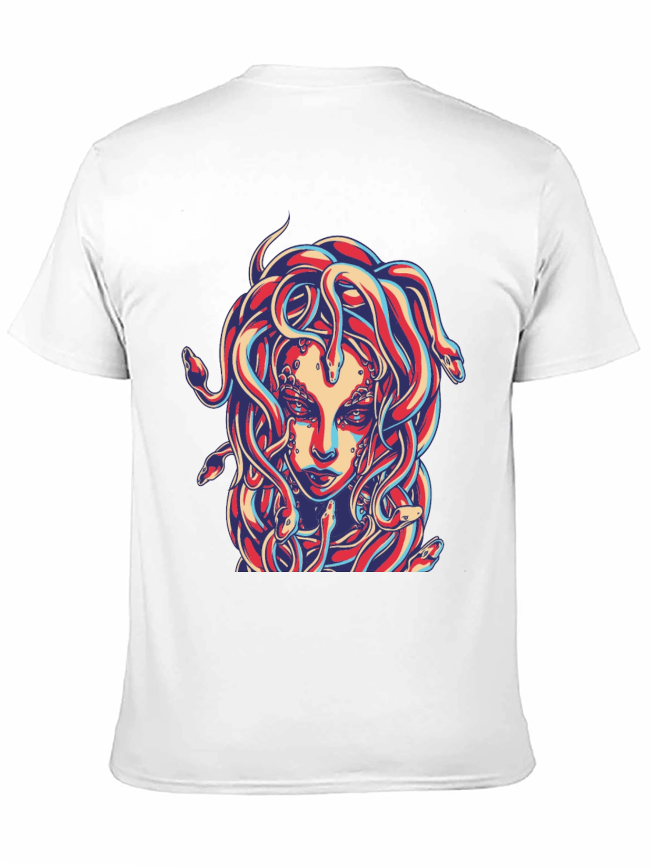 Medusa Graphic Print Black T-Shirt