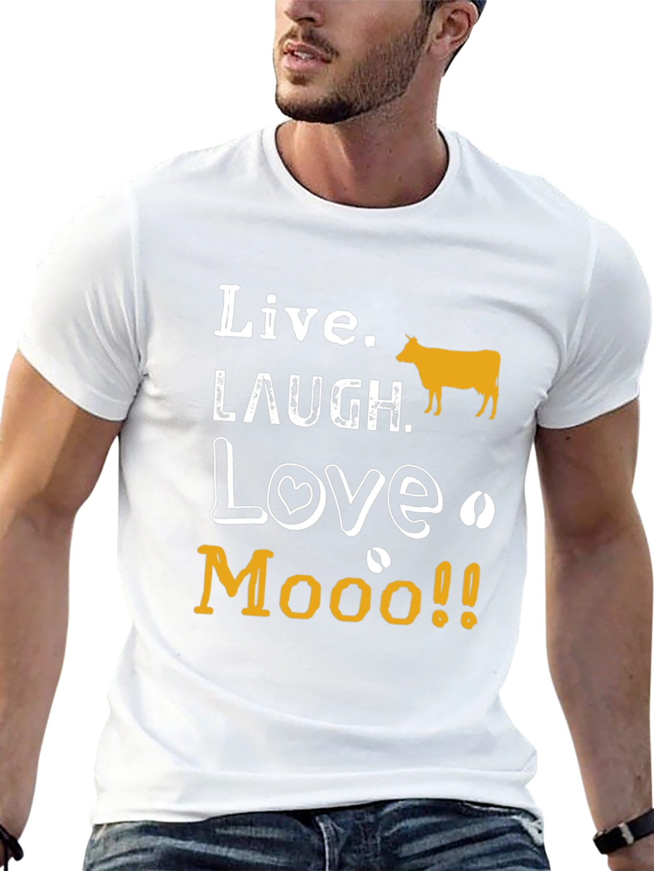 Live Laugh Love Moo T-Shirt