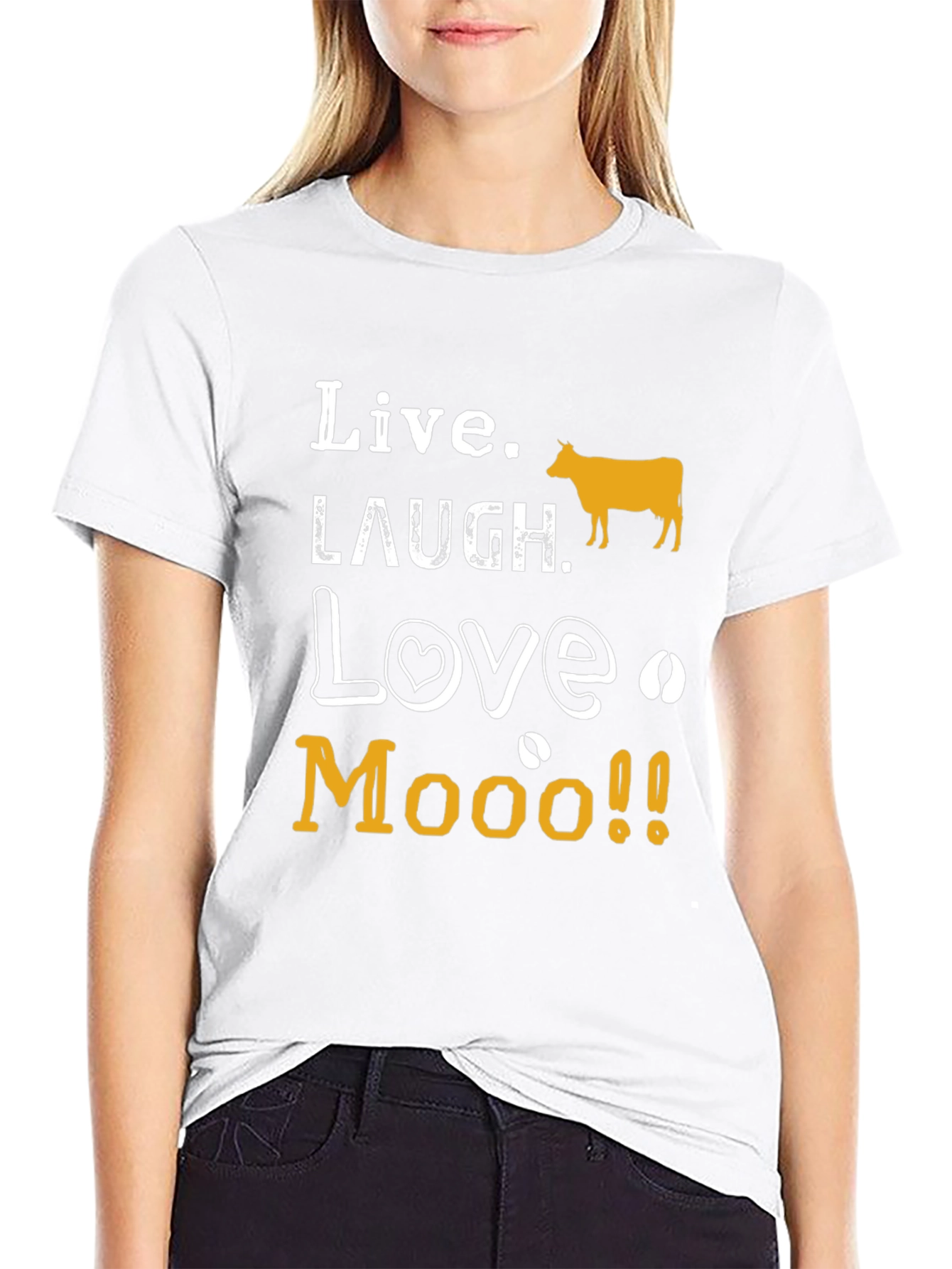 Live Laugh Love Moo T-Shirt