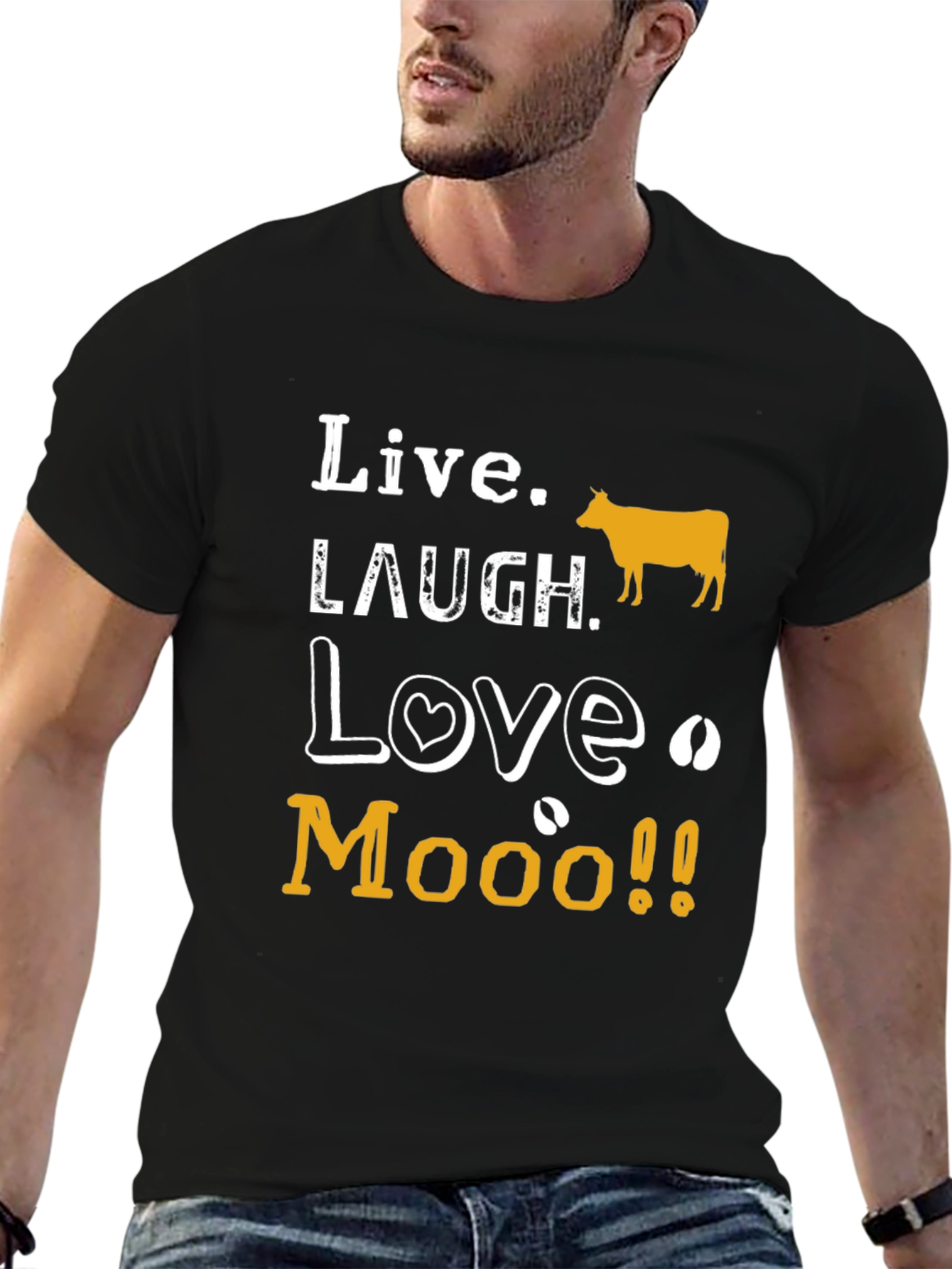 Live Laugh Love Moo T-Shirt
