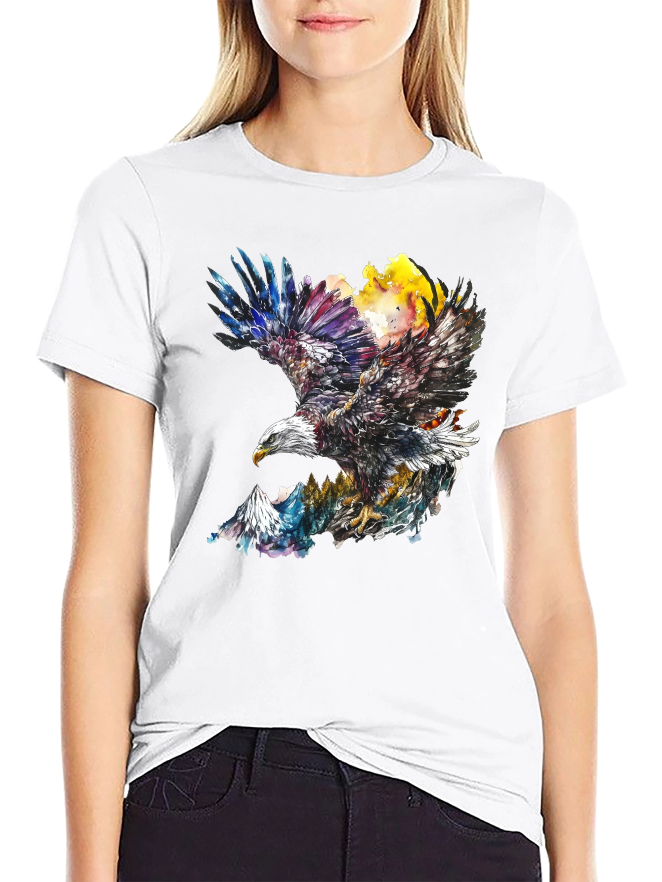 Eagle Mountain Black Graphic Tee