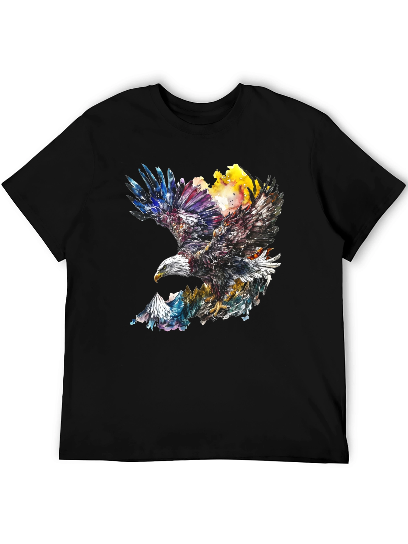 Eagle Mountain Black Graphic Tee