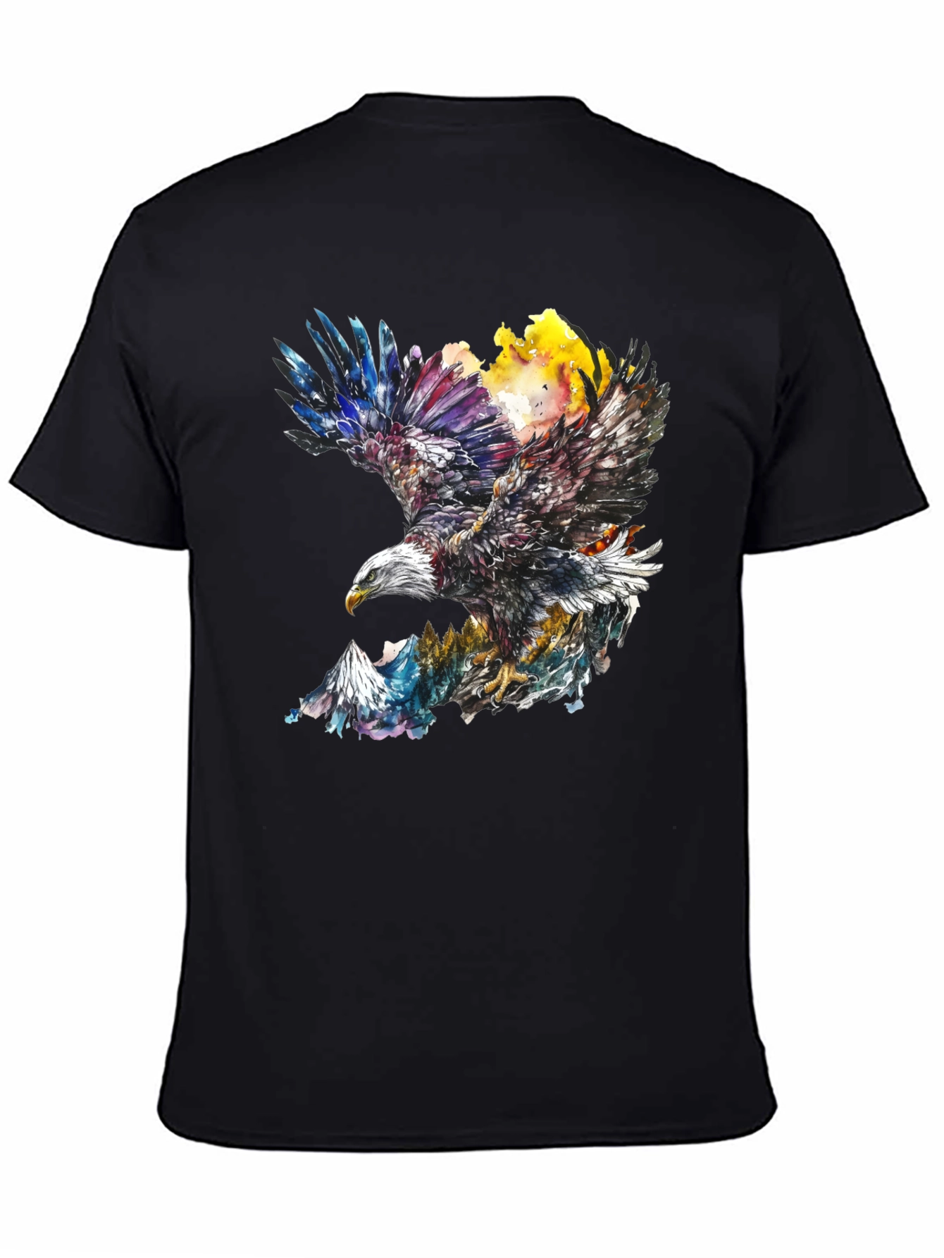 Eagle Mountain Black Graphic Tee