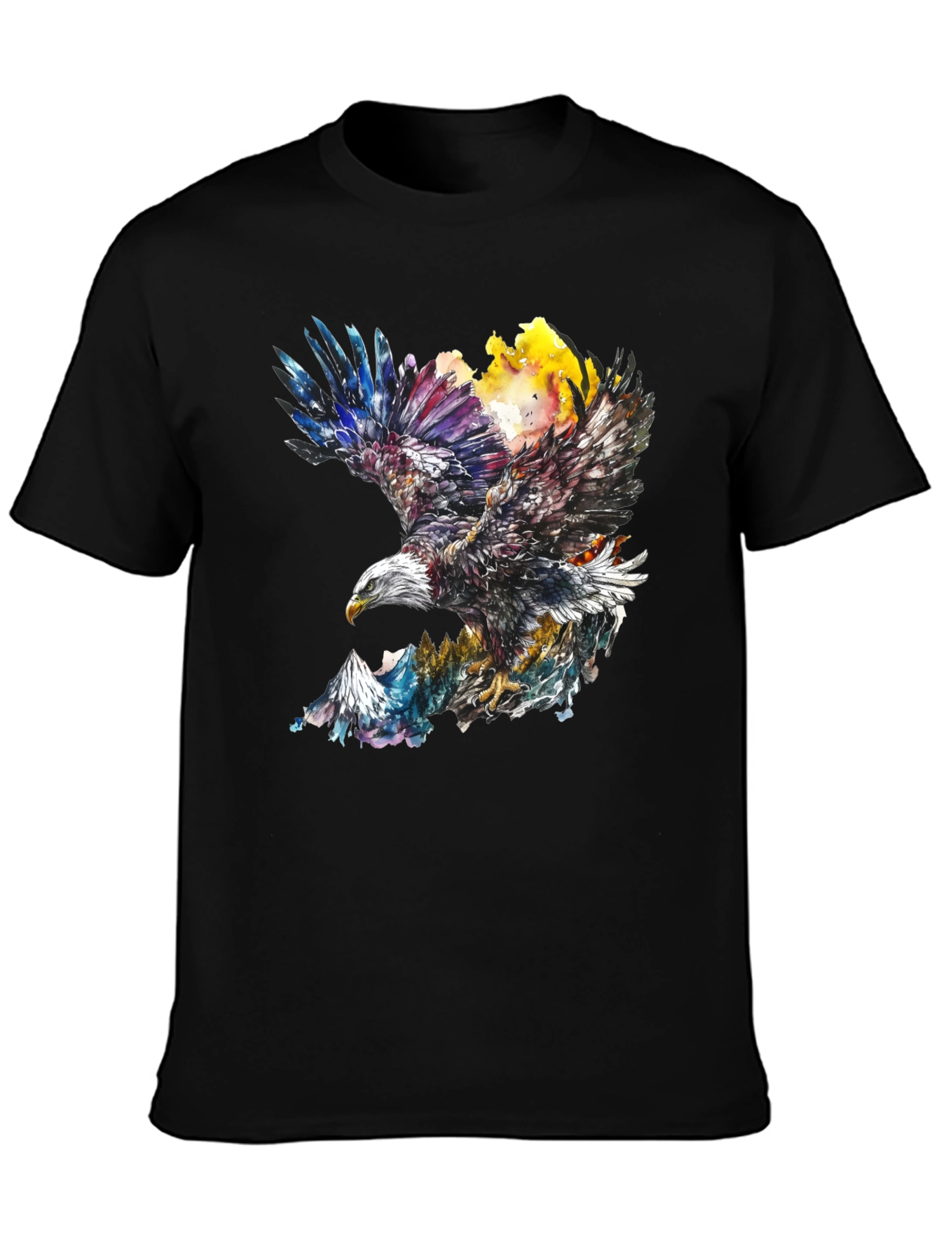 Eagle Mountain Black Graphic Tee