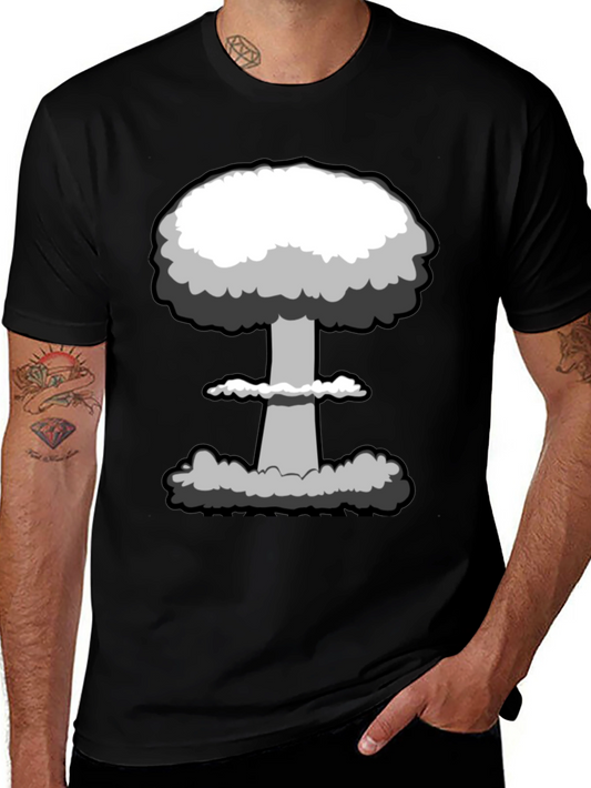 Mushroom Cloud Graphic Tee - Atomic Style Shirt