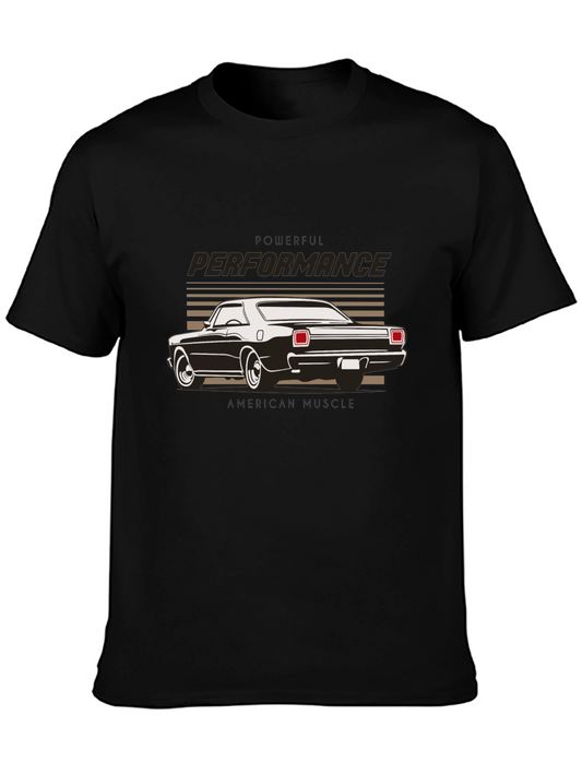 Vintage Car Performance Black T-Shirt