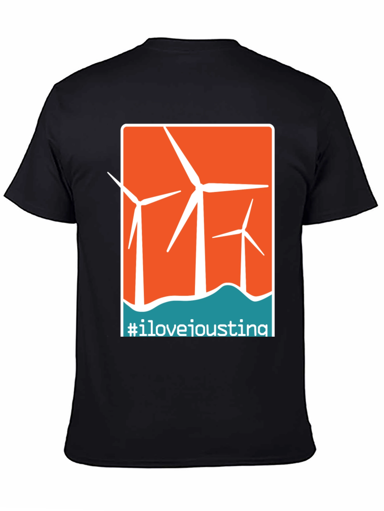 I Love Ioustina Wind Turbine Graphic T-Shirt