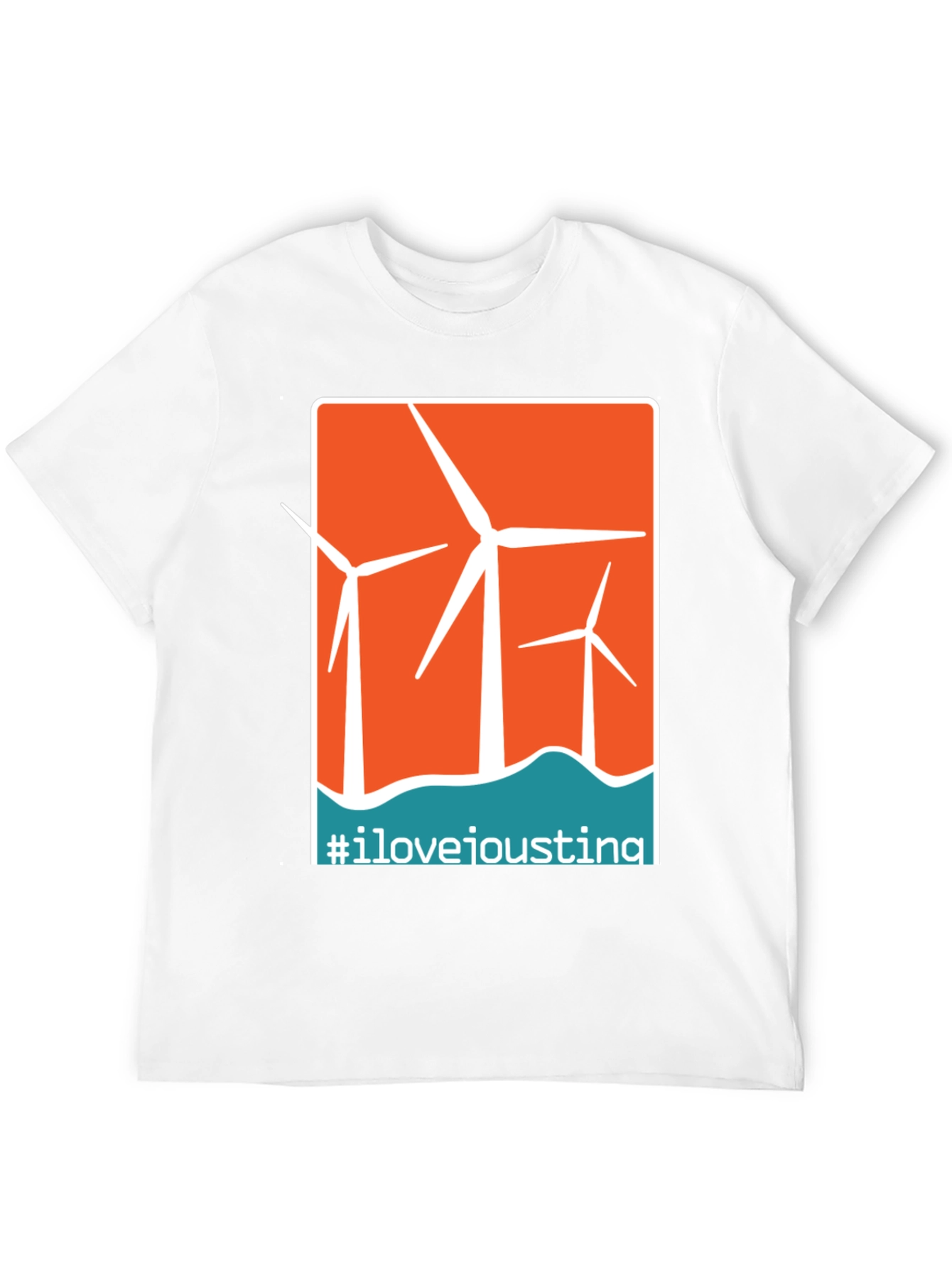 I Love Ioustina Wind Turbine Graphic T-Shirt