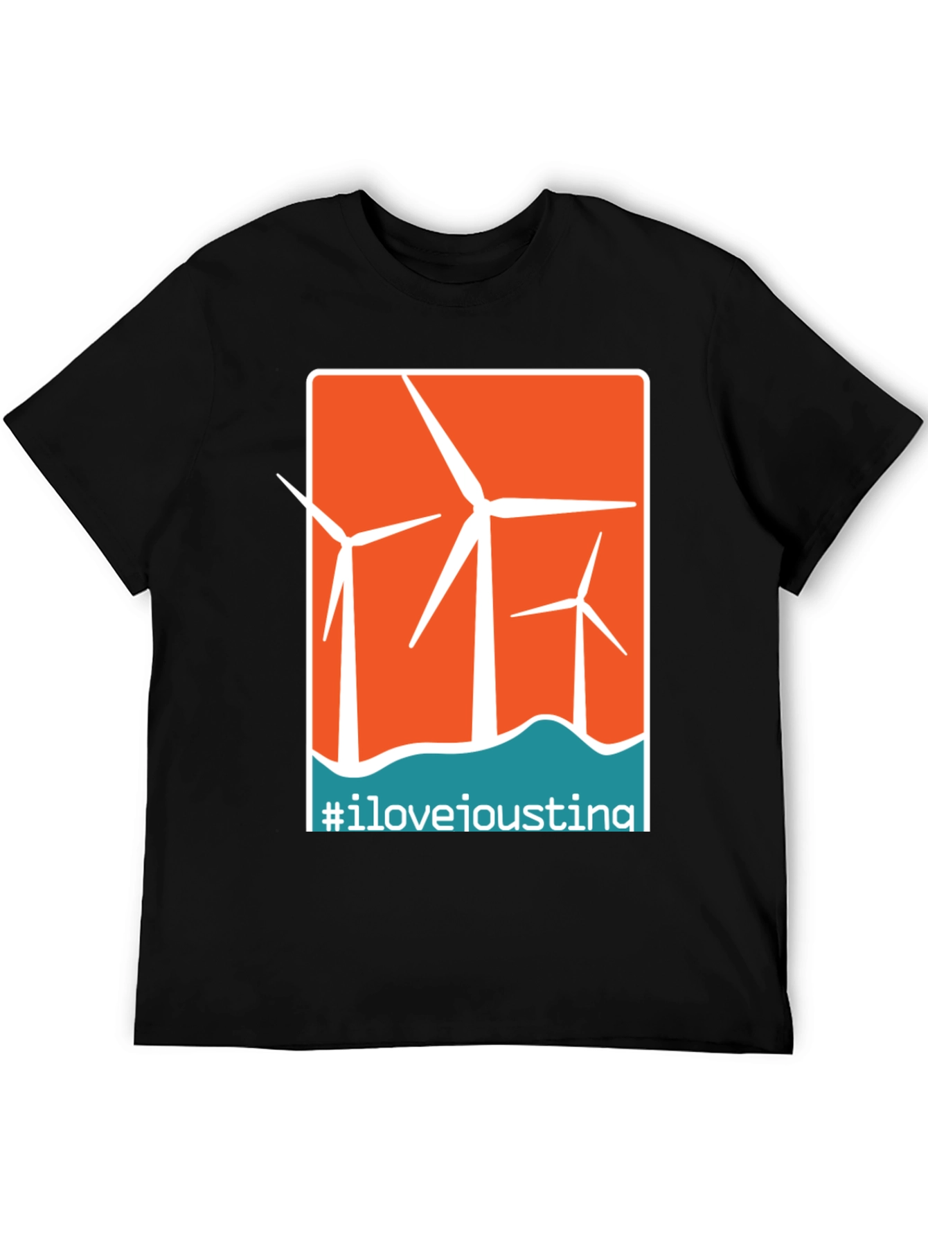 I Love Ioustina Wind Turbine Graphic T-Shirt