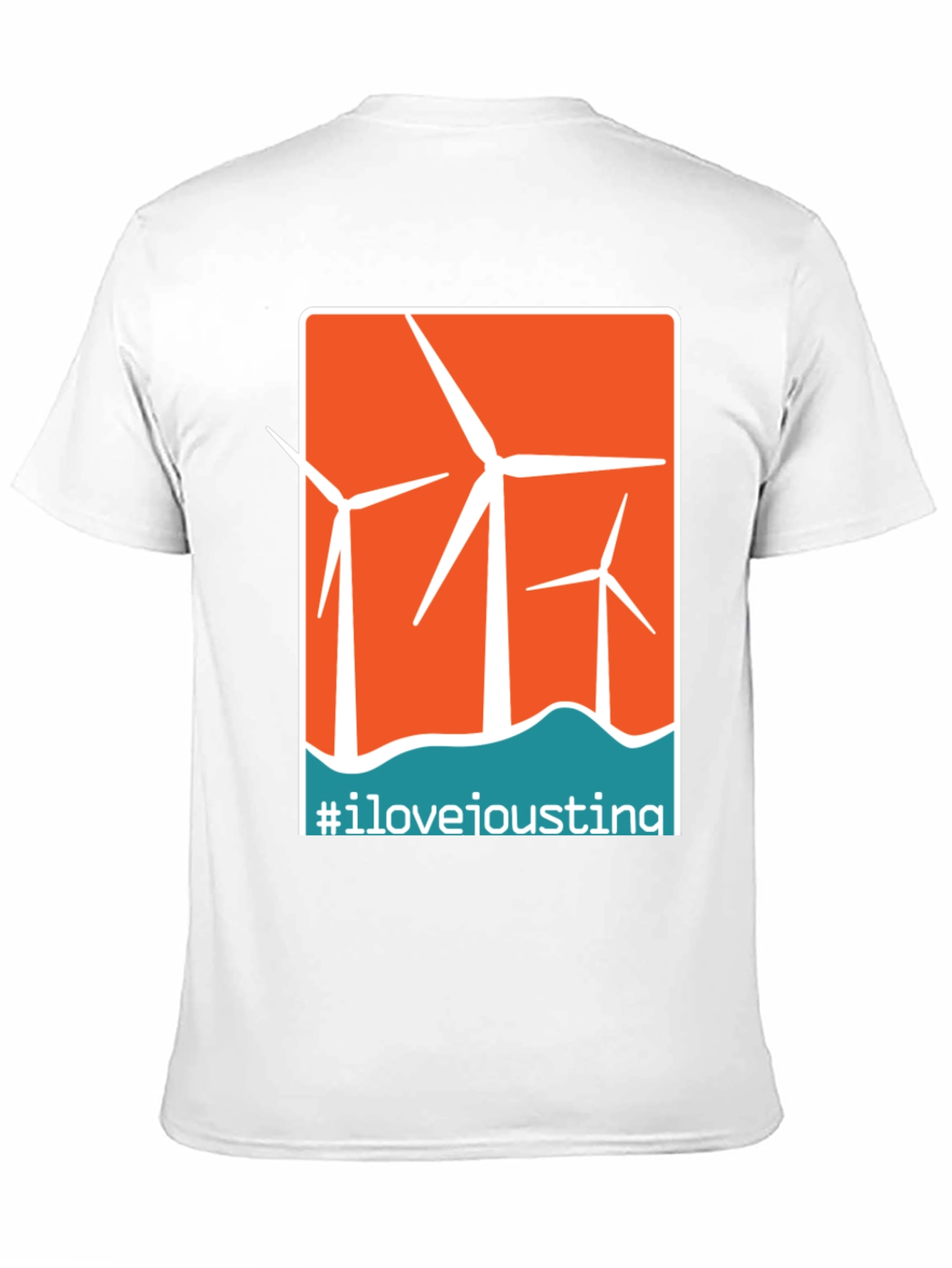 I Love Ioustina Wind Turbine Graphic T-Shirt