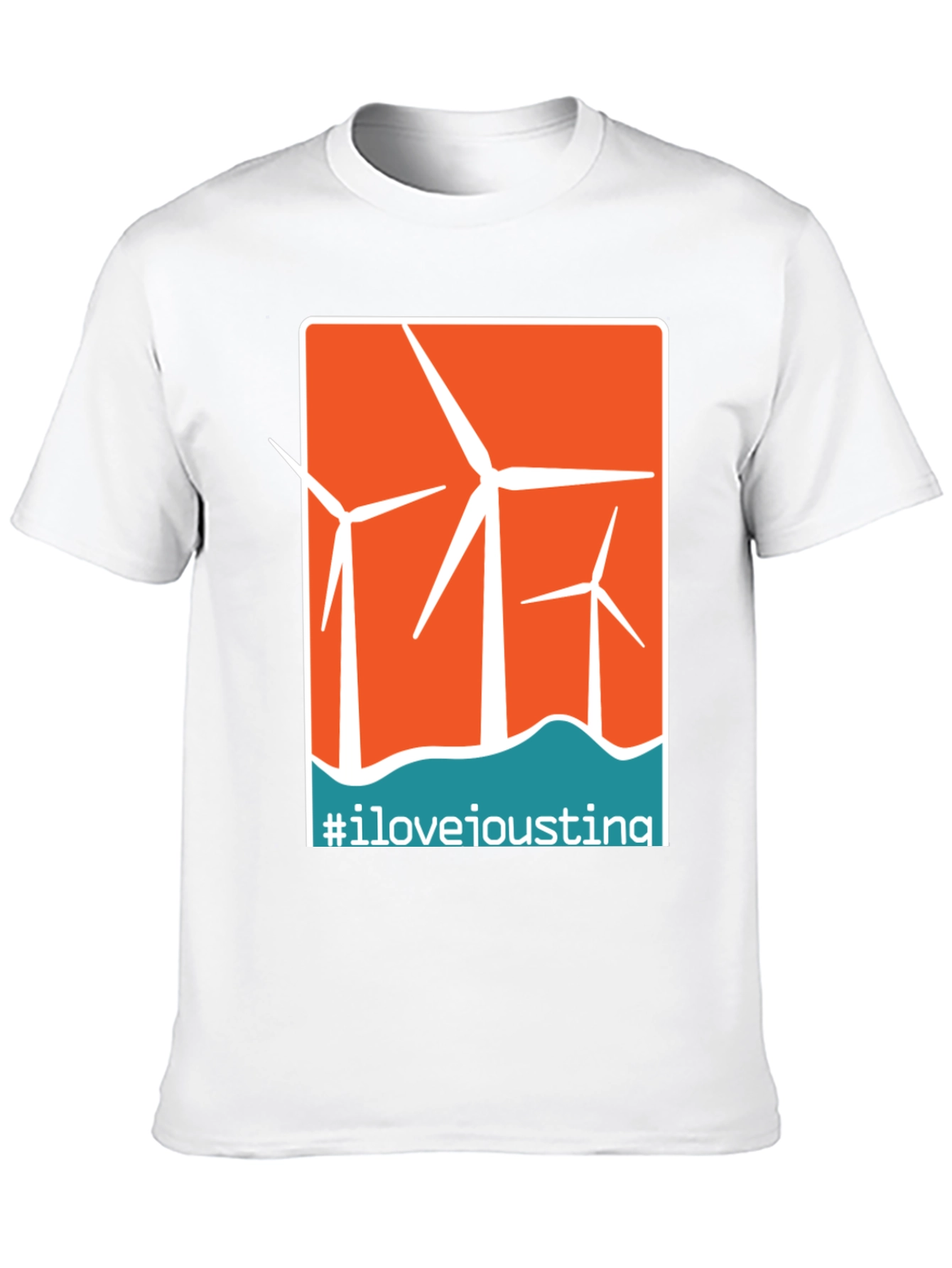 I Love Ioustina Wind Turbine Graphic T-Shirt