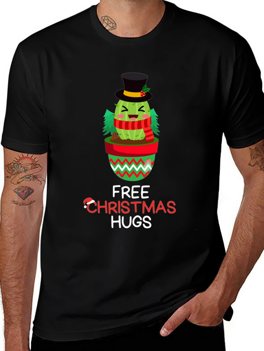 Christmas Cactus Hugs Graphic Tee
