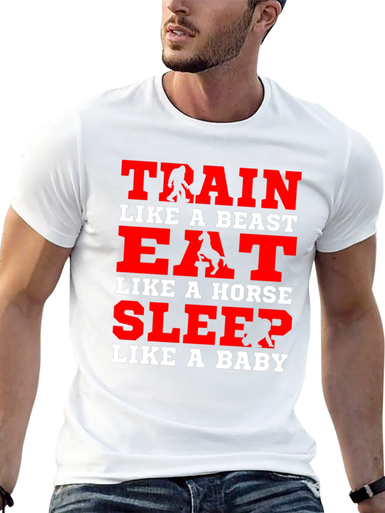 Train Like a Beast Graphic T-Shirt