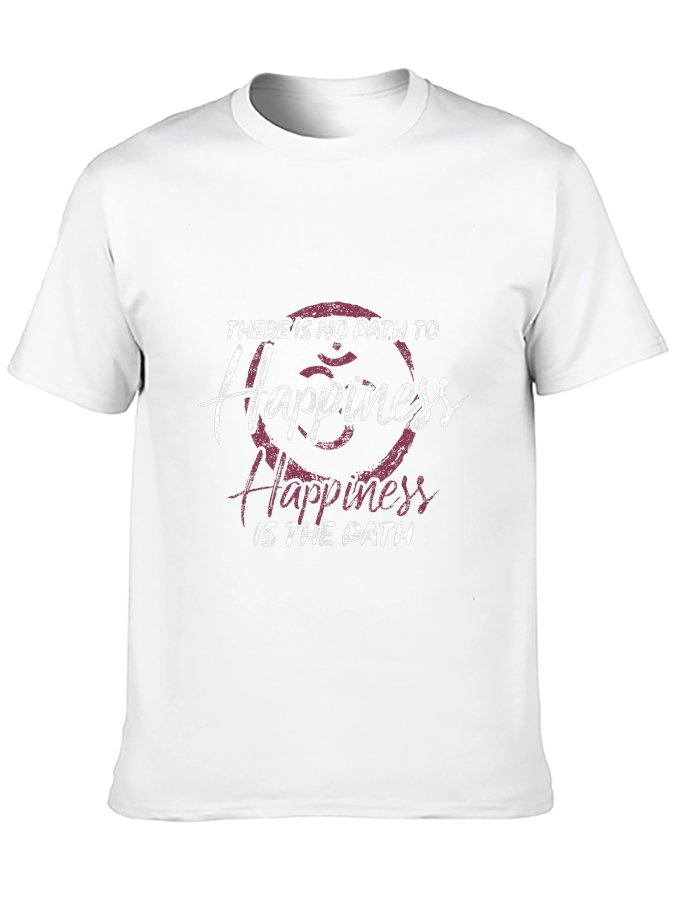 Happiness Path Graphic Tee - Black Casual Shirt