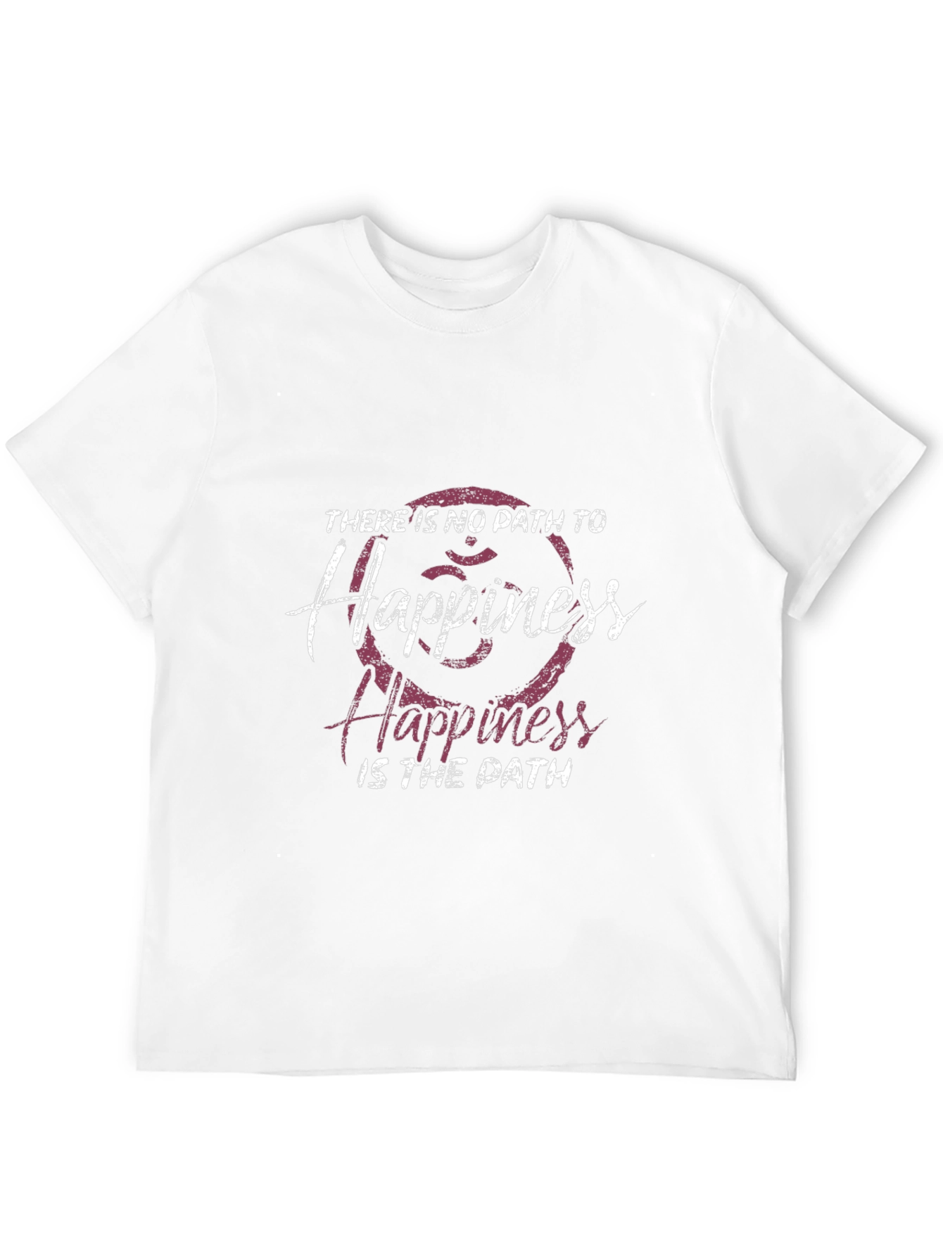 Happiness Path Graphic Tee - Black Casual Shirt