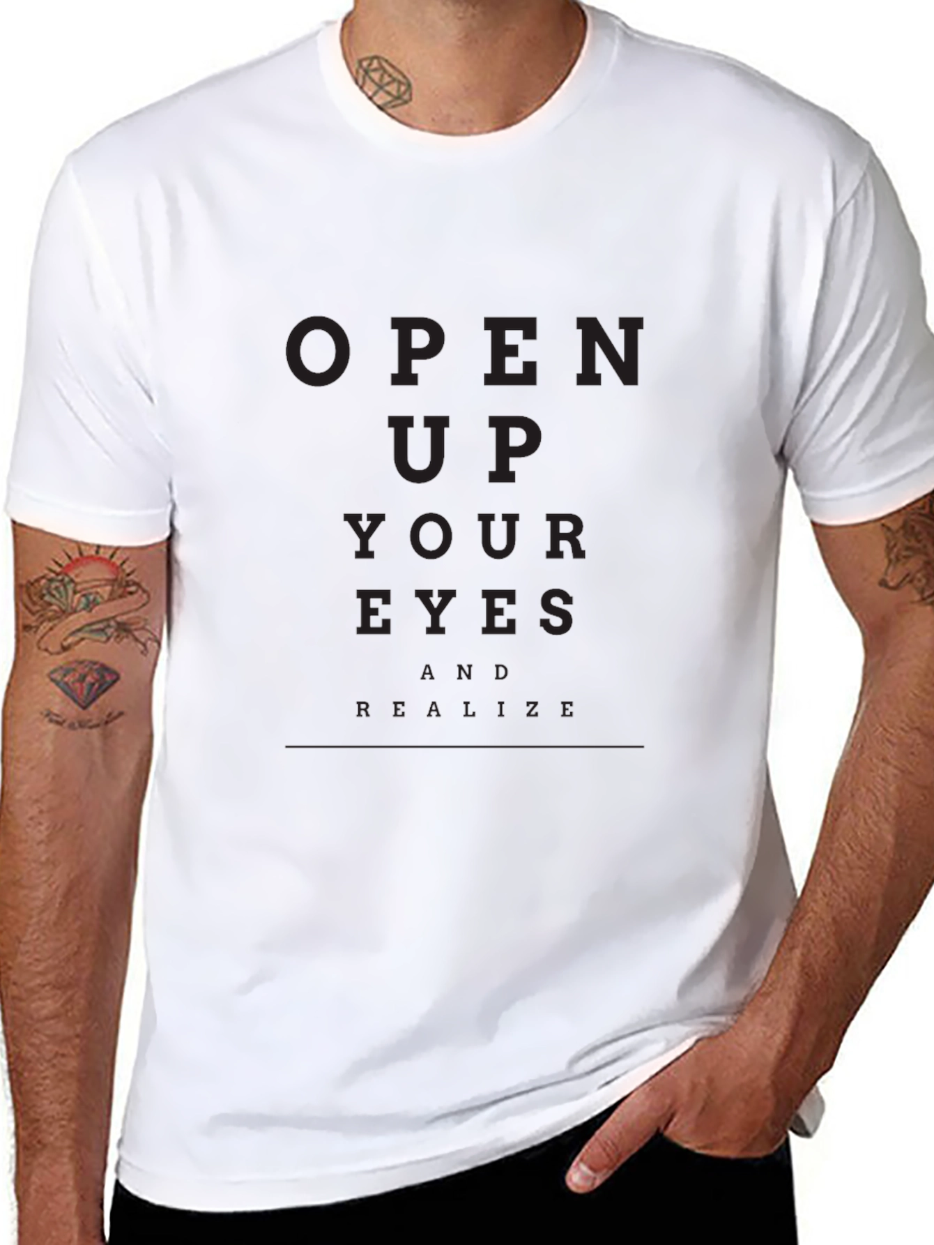 Open Up Your Eyes T-Shirt - Black