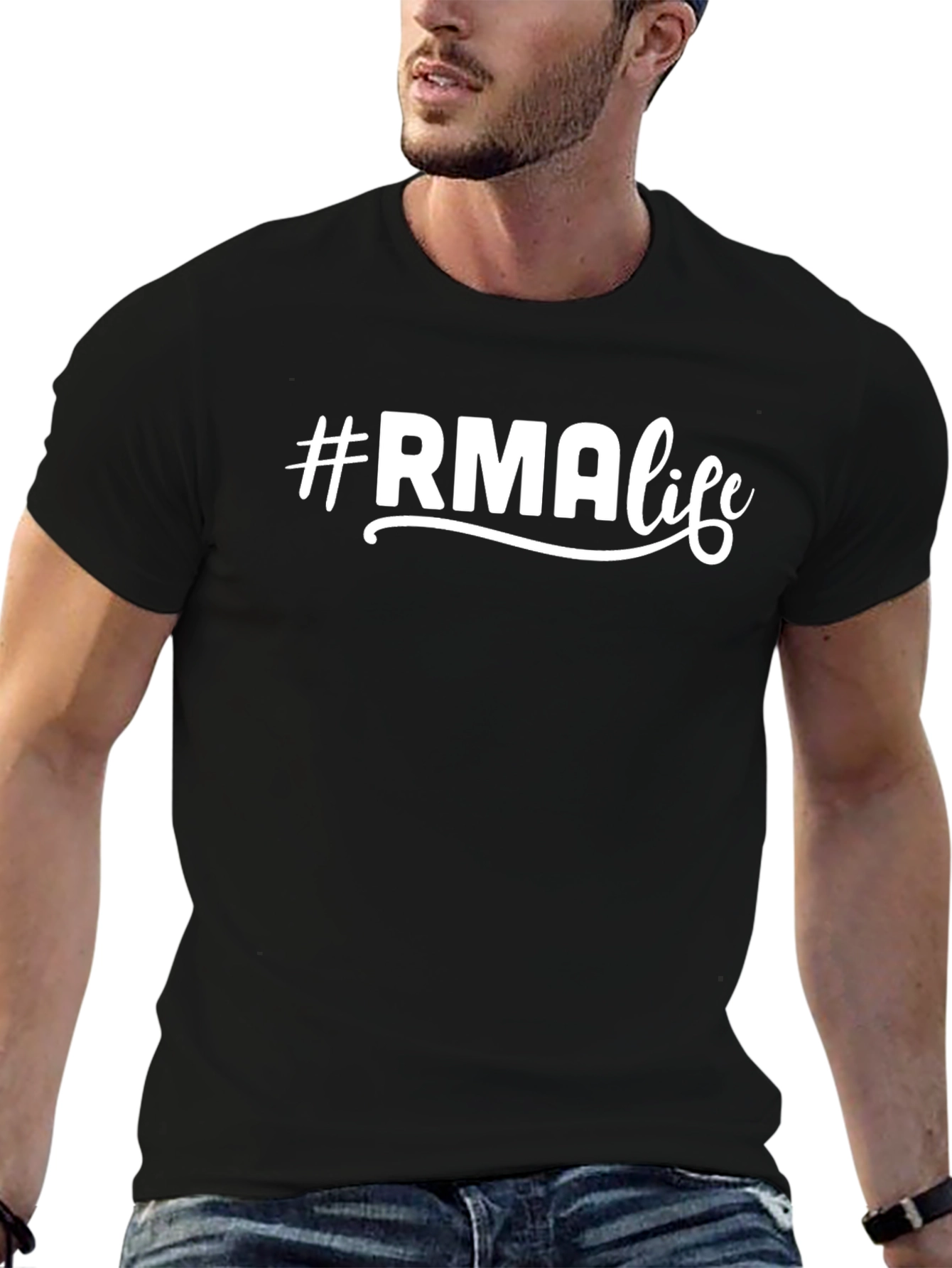 #RMAlife T-Shirt - Casual Black Tee
