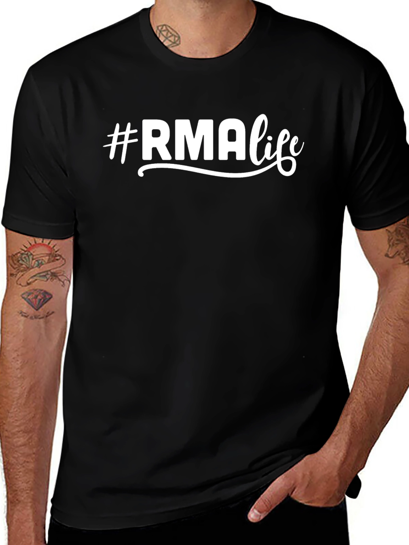 #RMAlife T-Shirt - Casual Black Tee
