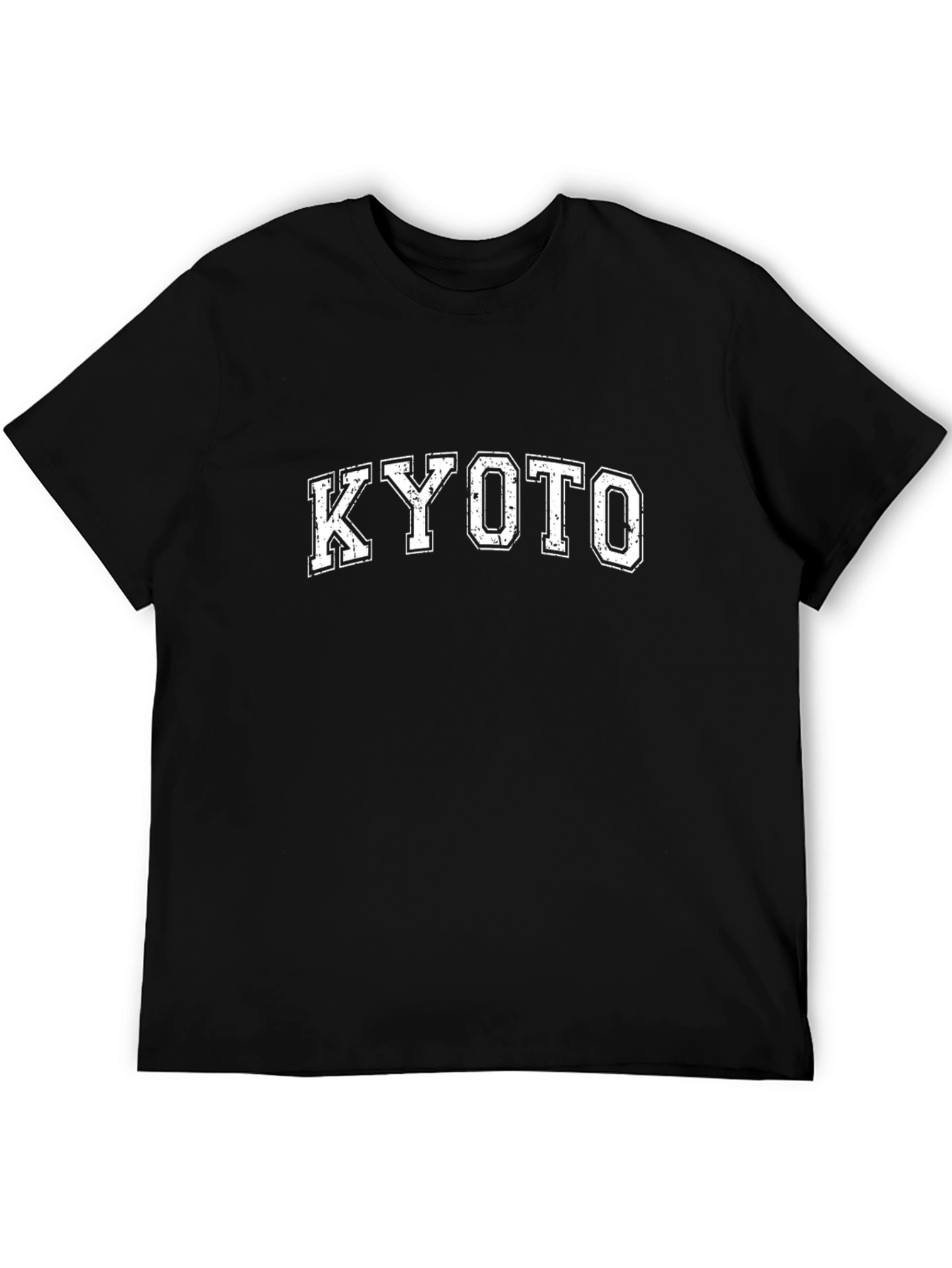 Kyoto Graphic Tee - Black Cotton T-Shirt