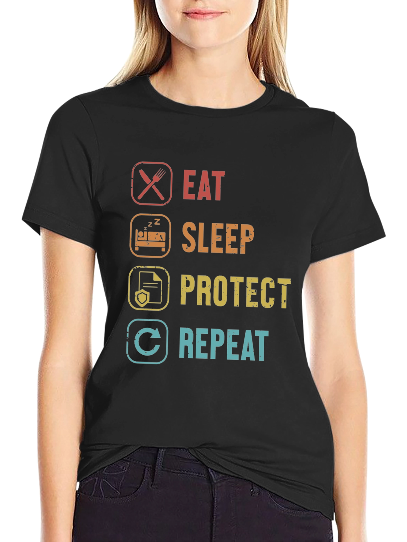 Eat Sleep Protect Repeat T-Shirt