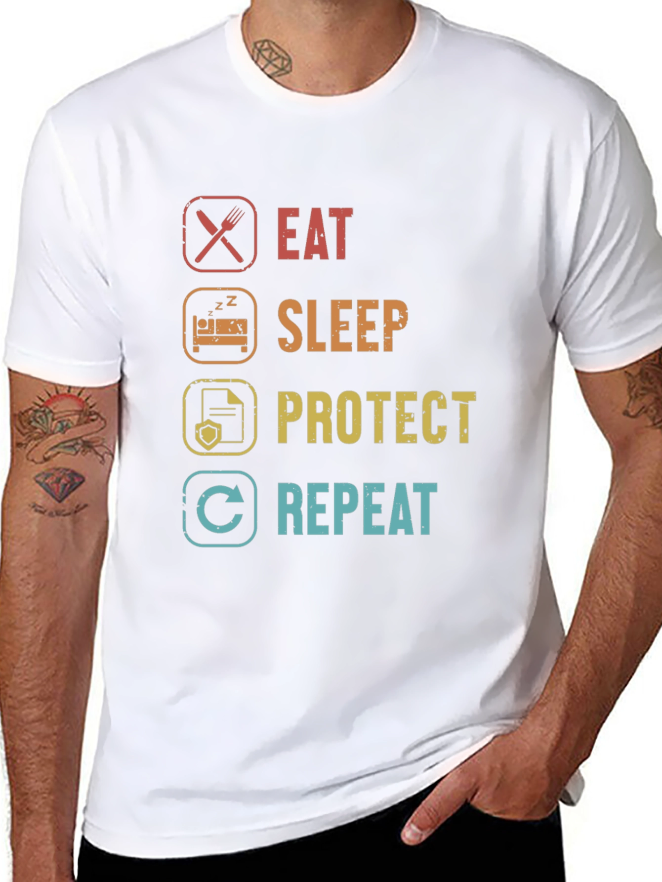 Eat Sleep Protect Repeat T-Shirt