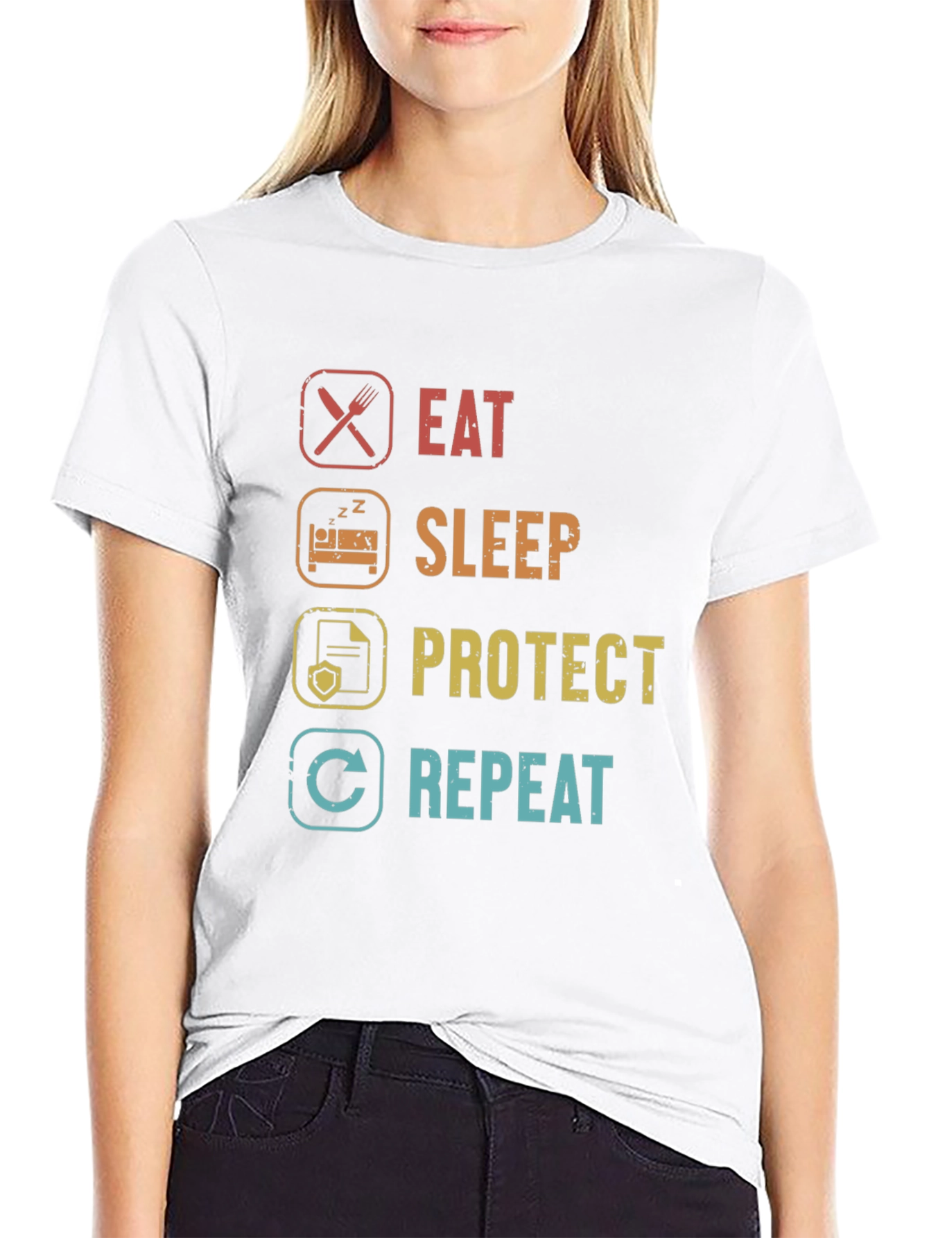 Eat Sleep Protect Repeat T-Shirt