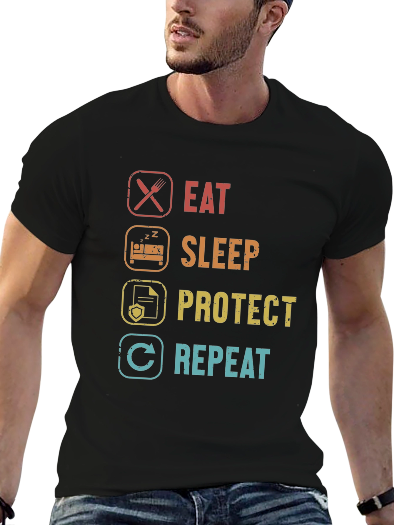 Eat Sleep Protect Repeat T-Shirt