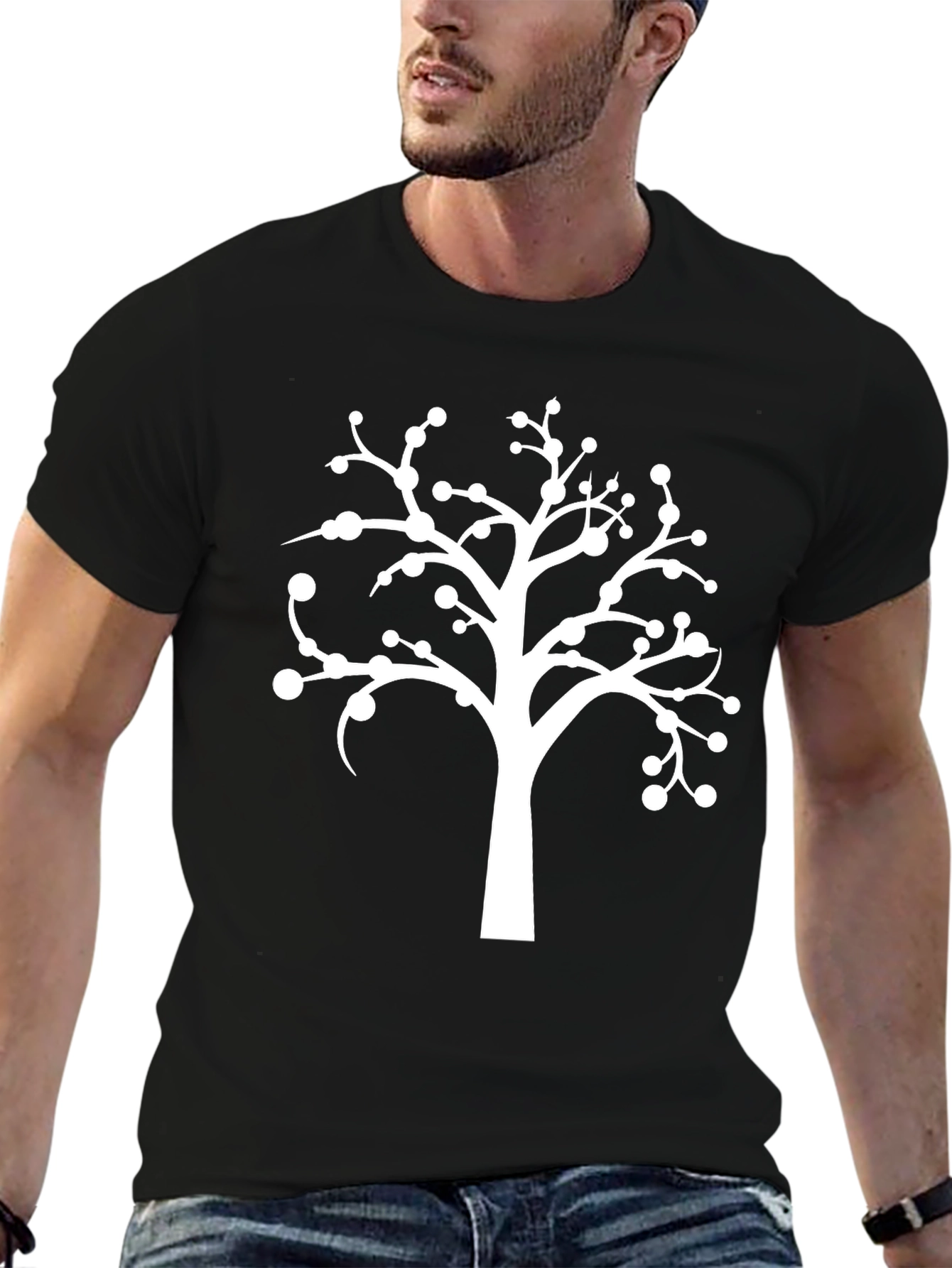 Modern Tree Graphic Tee - Stylish and Unique