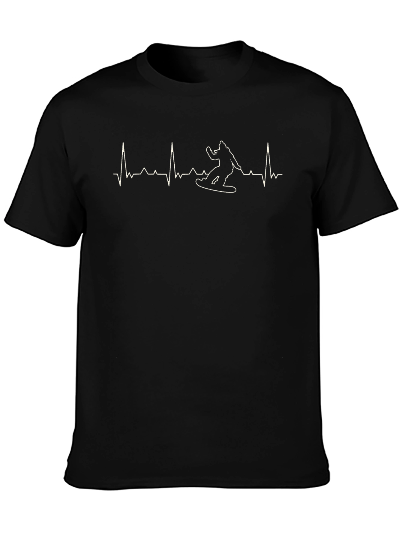 Snowboard Heartbeat T-Shirt - Ride On!