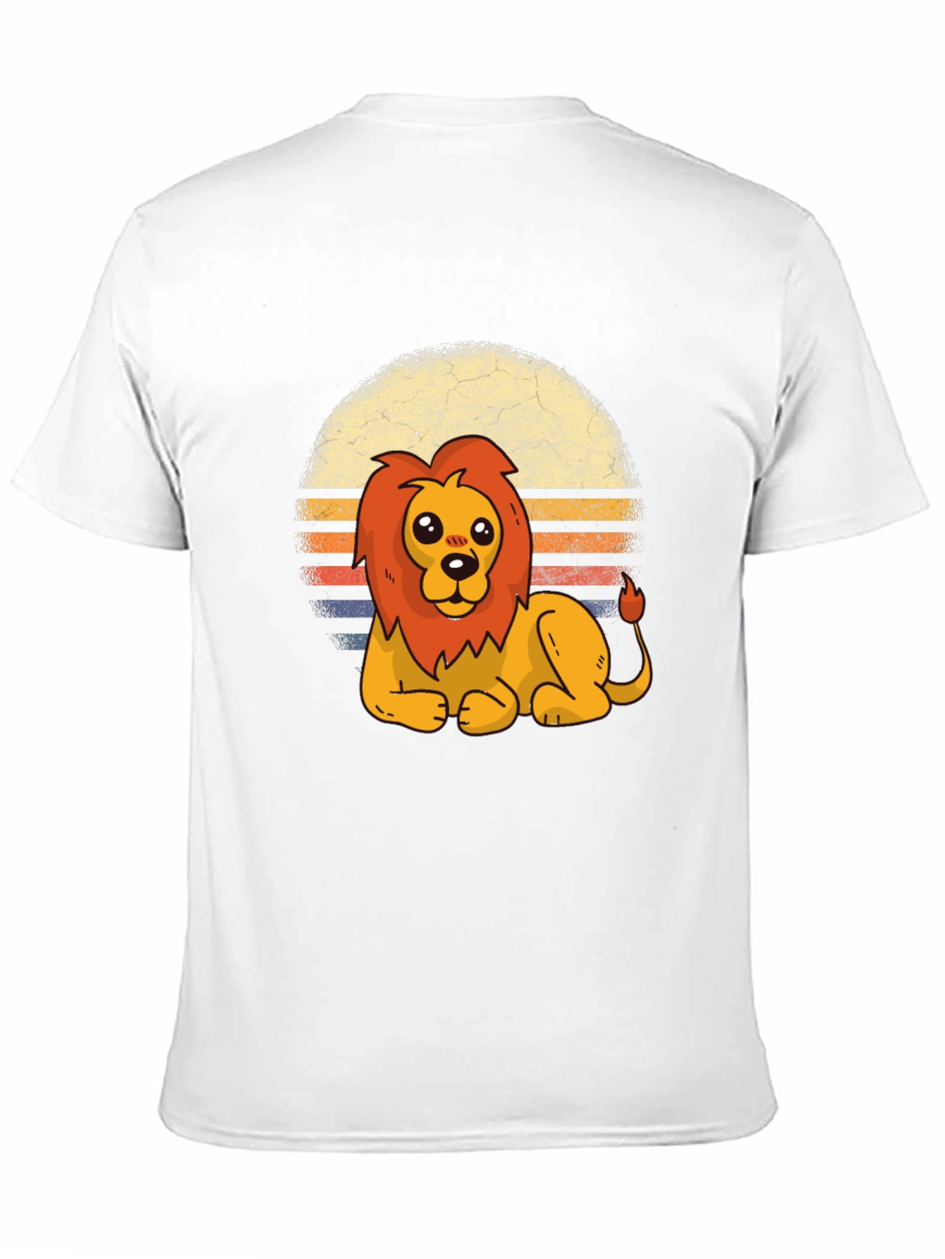 Cute Lion Graphic Tee - Unisex Black T-Shirt