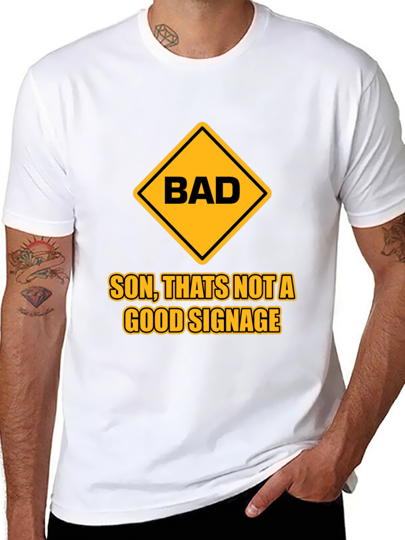 Bad Signage Humor Graphic T-Shirt