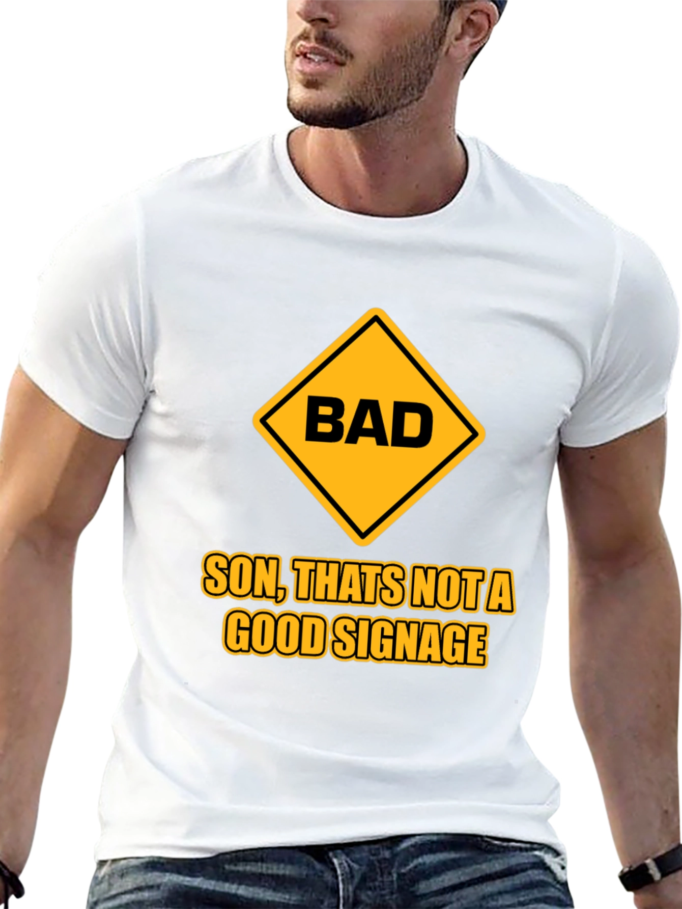 Bad Signage Humor Graphic T-Shirt