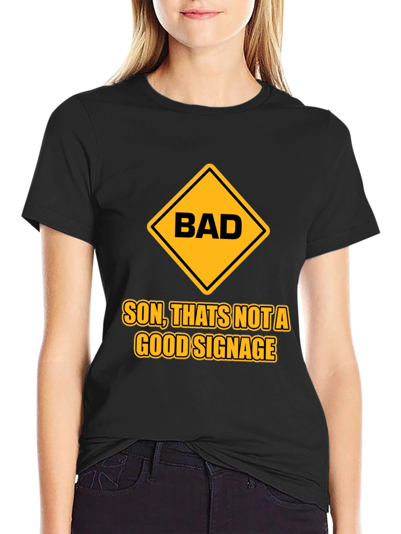 Bad Signage Humor Graphic T-Shirt