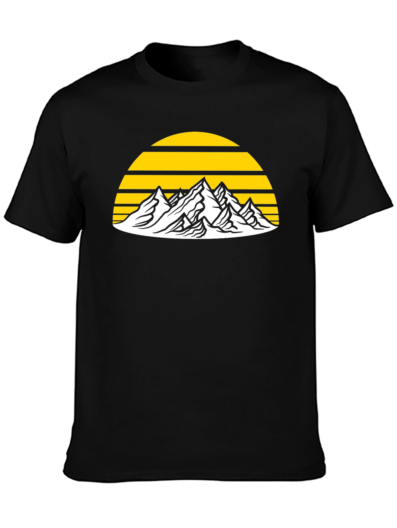 Mountain Sunset Graphic Tee - Adventure Awaits!