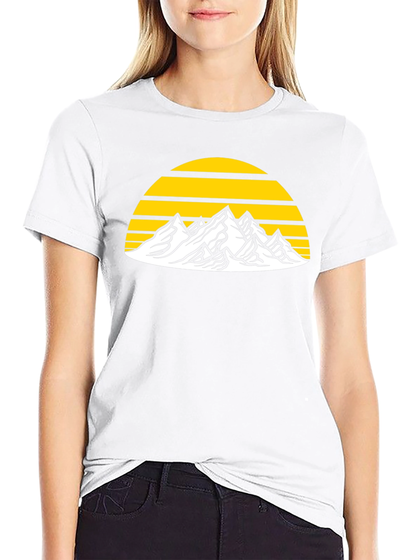 Mountain Sunset Graphic Tee - Adventure Awaits!
