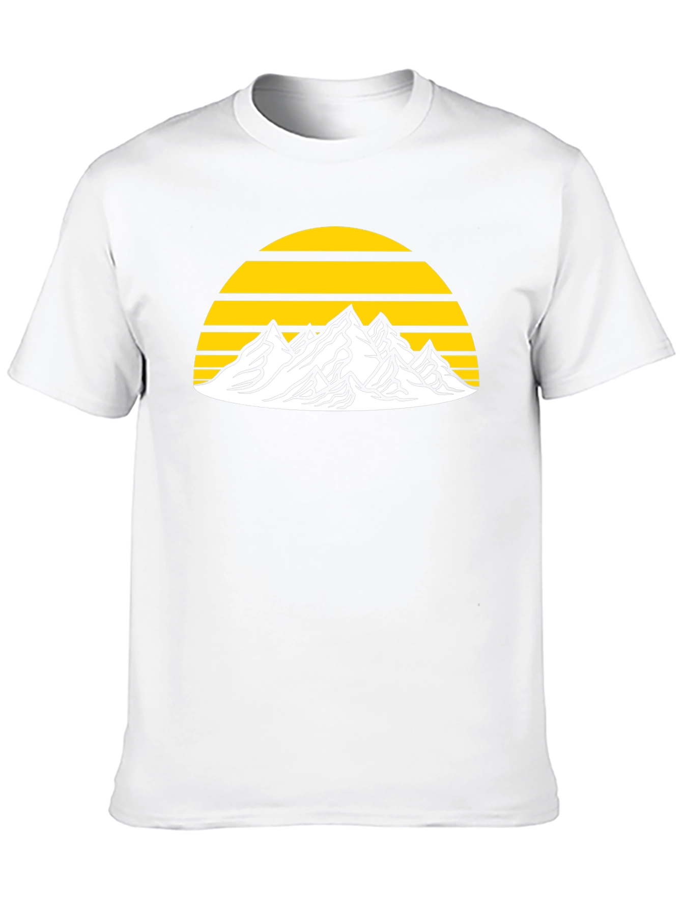 Mountain Sunset Graphic Tee - Adventure Awaits!