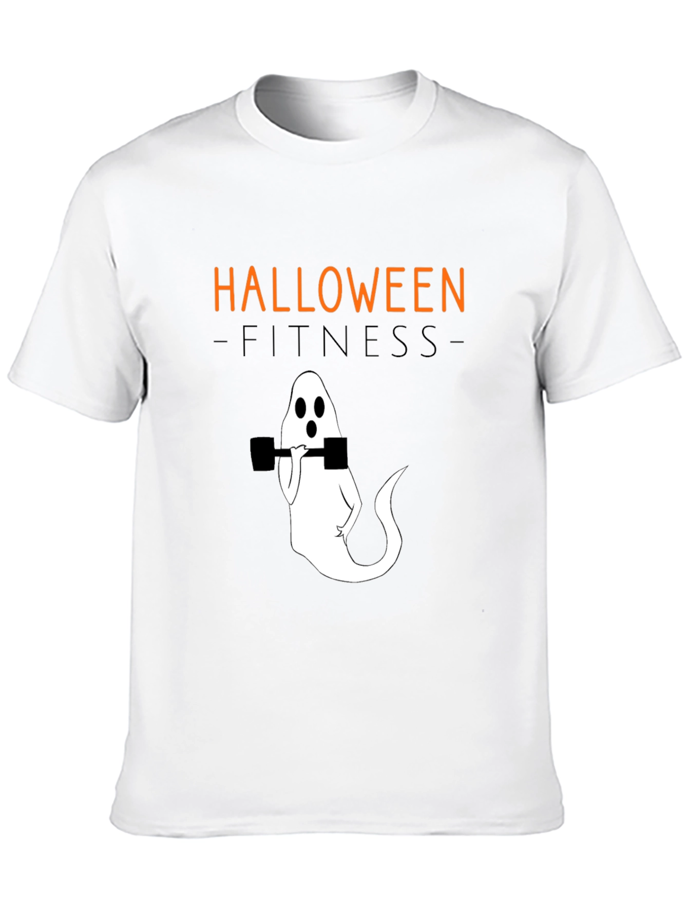 Halloween Fitness Ghost T-Shirt - Workout Tee