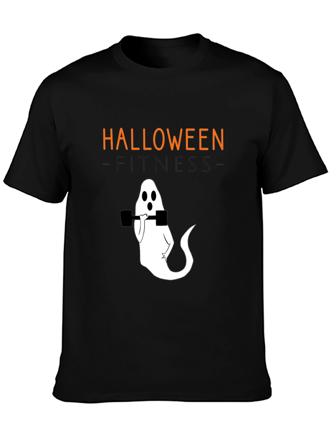 Halloween Fitness Ghost T-Shirt - Workout Tee