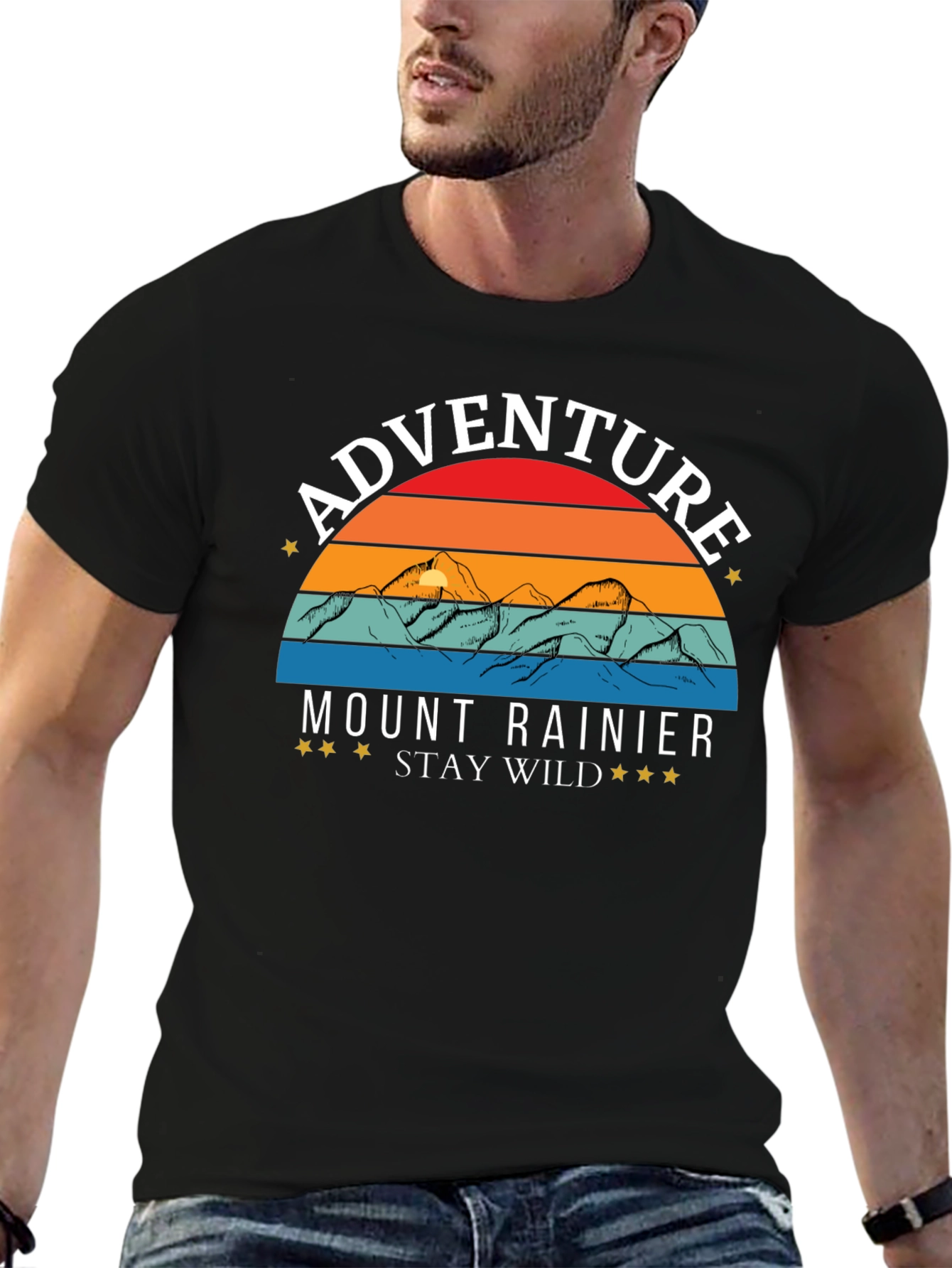 Mount Rainier Adventure Tee - Stay Wild!