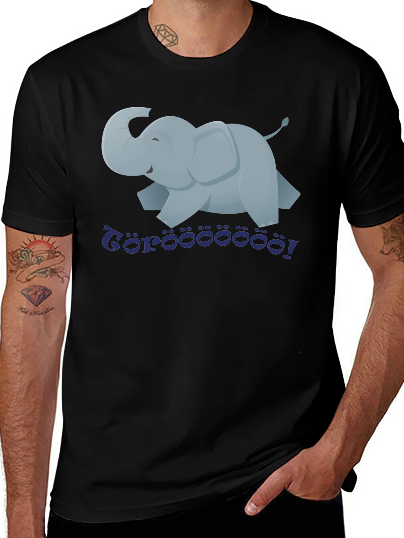 Cartoon Elephant T-Shirt