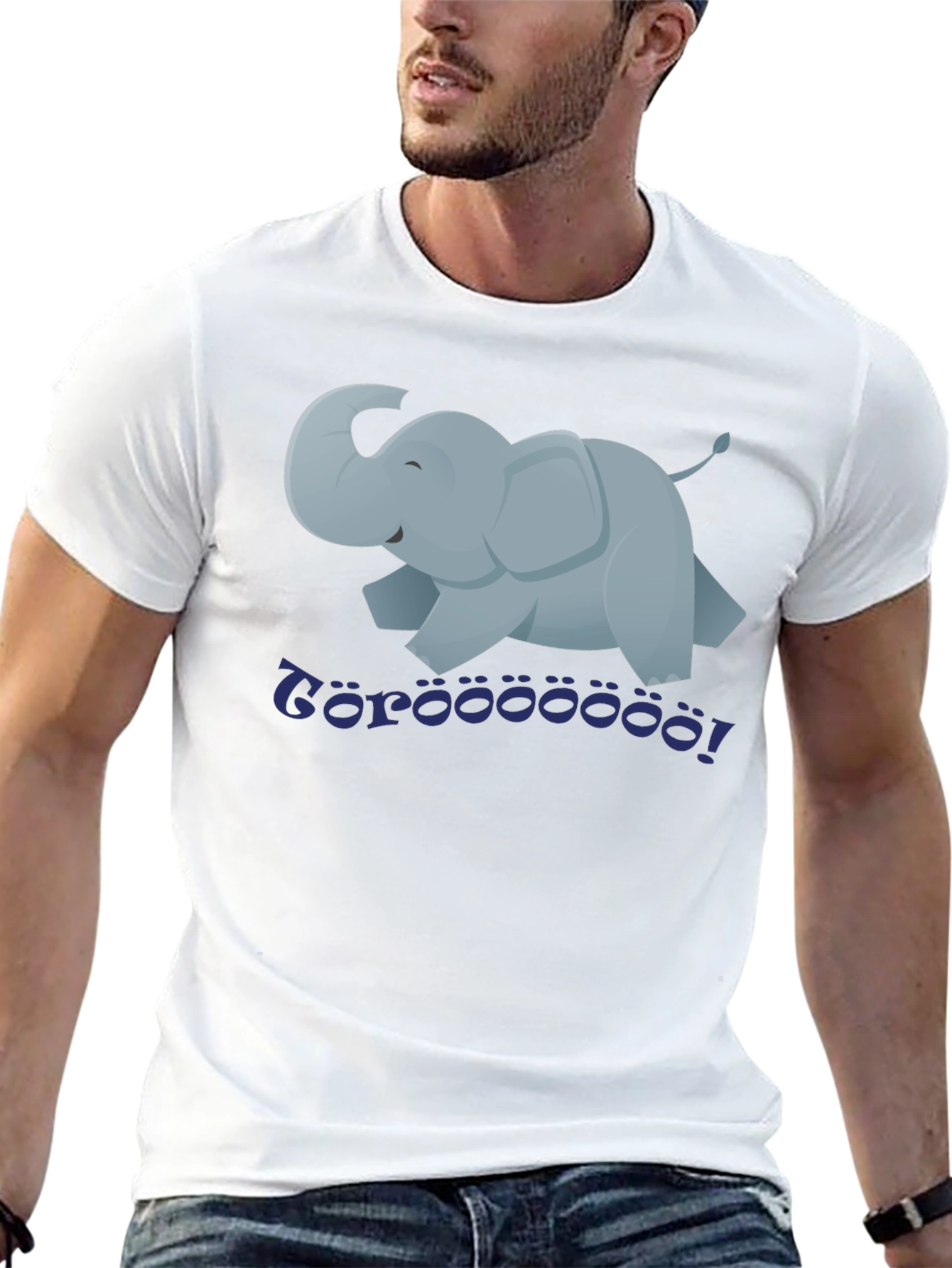 Cartoon Elephant T-Shirt