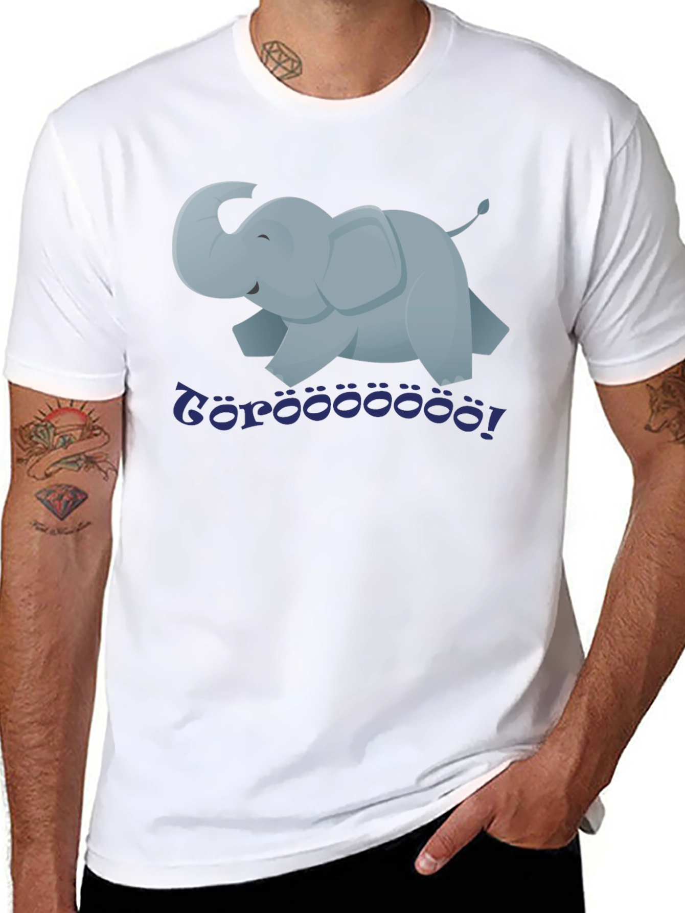 Cartoon Elephant T-Shirt
