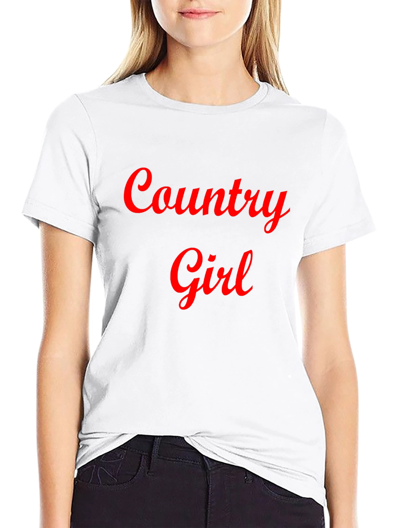 Country Girl Graphic Tee - Black