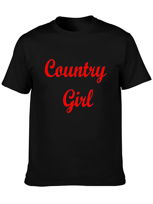 Country Girl Graphic Tee - Black