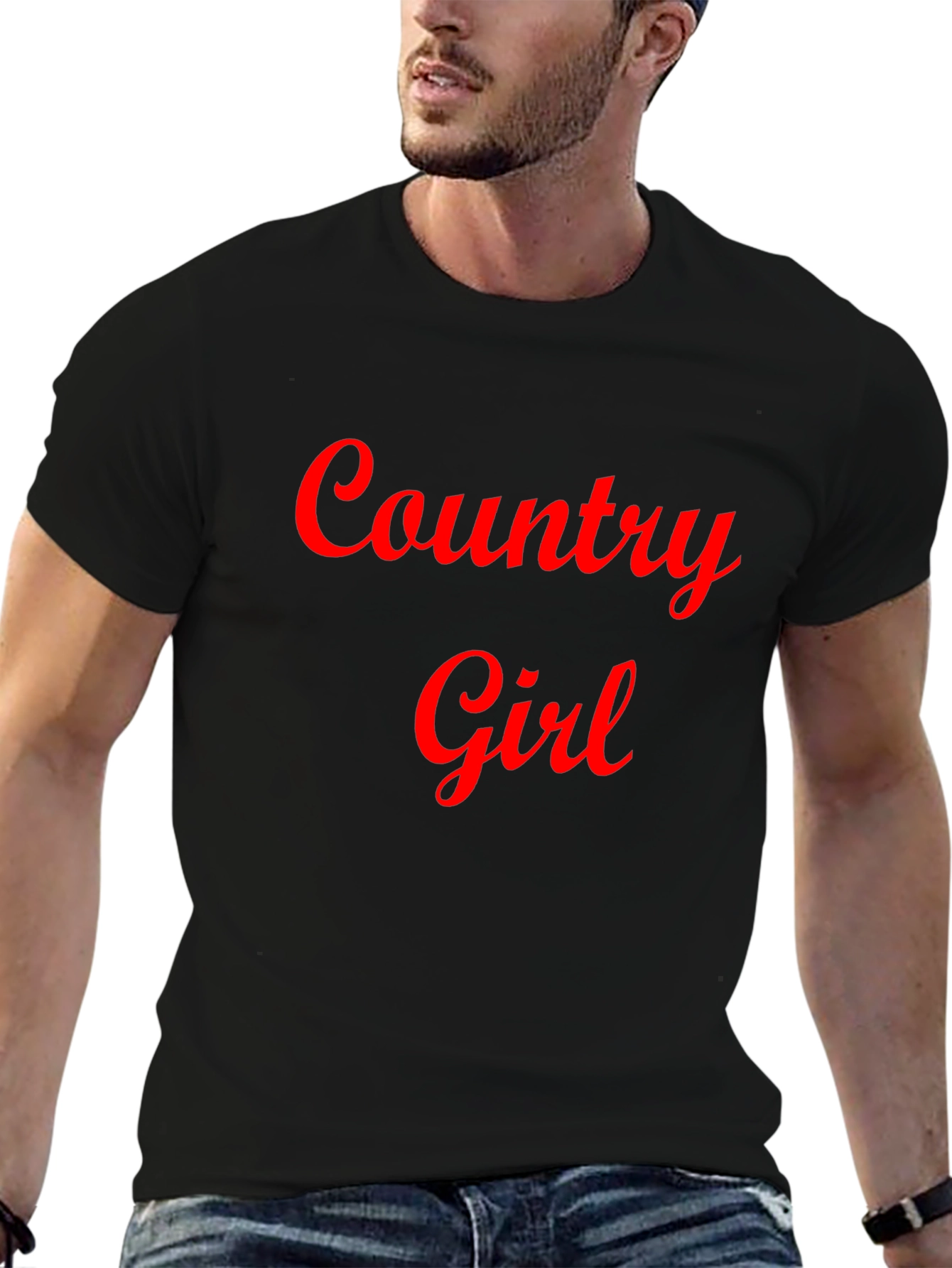 Country Girl Graphic Tee - Black