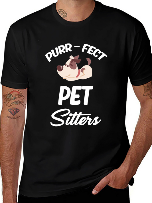 Purr-fect Pet Sitters Black T-Shirt
