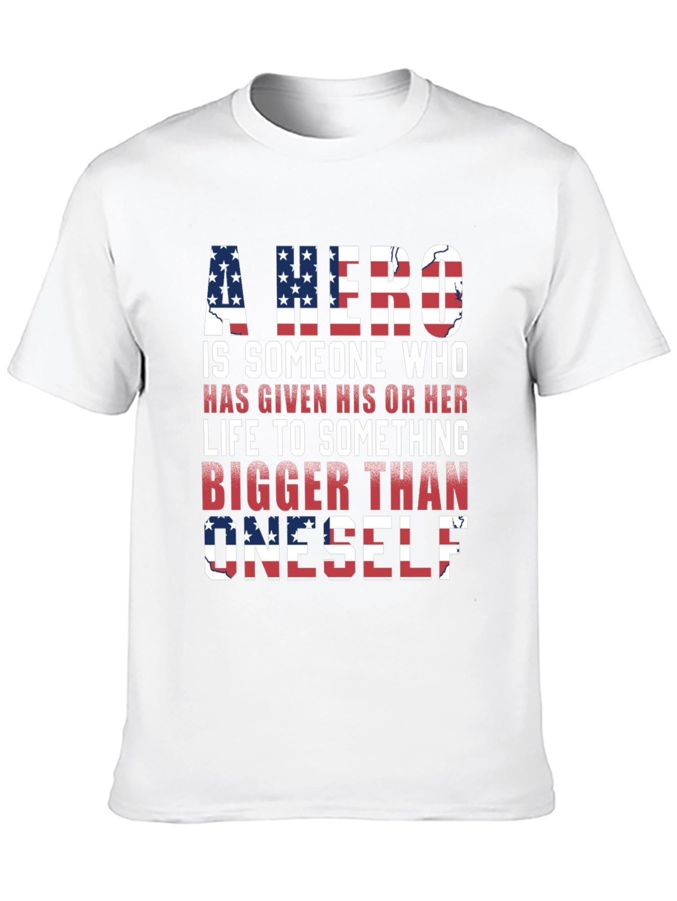 Patriotic Hero T-Shirt: American Flag Design