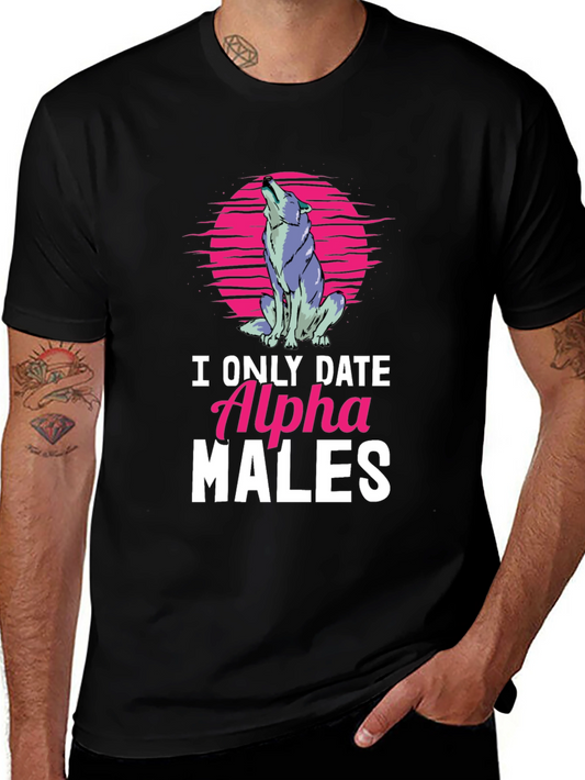 Alpha Males Graphic T-Shirt - Black