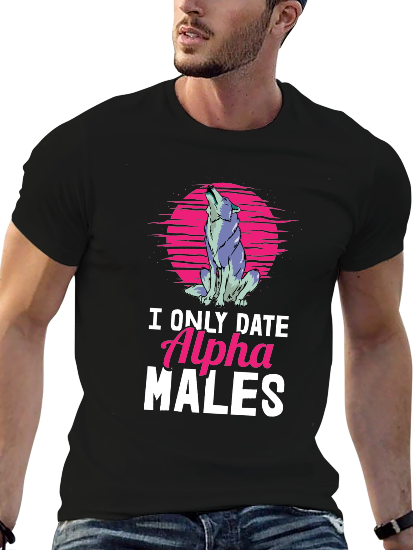 Alpha Males Graphic T-Shirt - Black