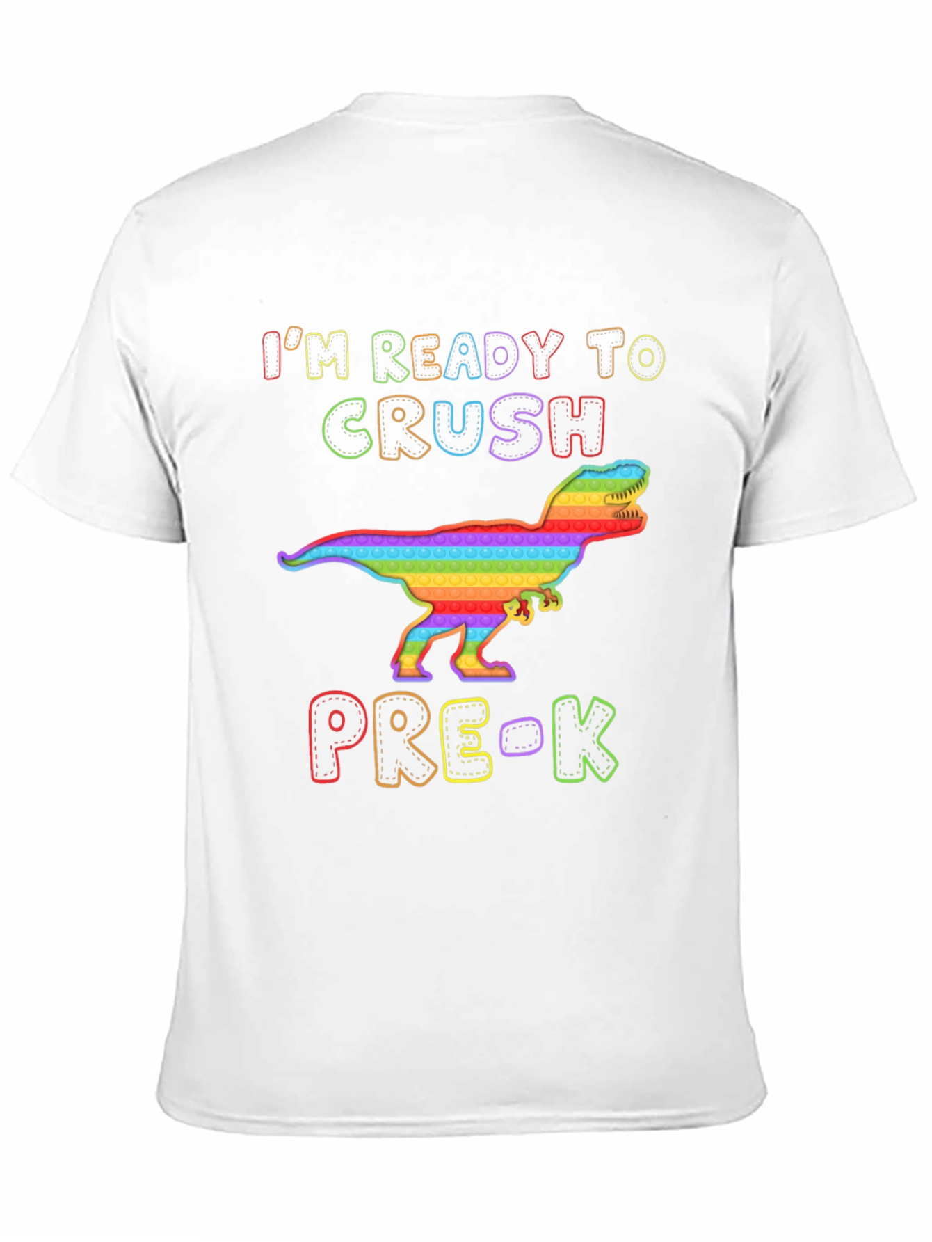Ready to Crush Pre-K Dinosaur Pop It T-Shirt